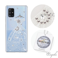 apbs Samsung Galaxy A71 5G 施華彩鑽防震雙料手機殼-禮服奢華版