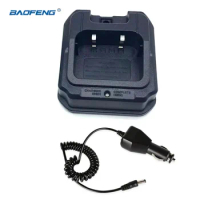 Original Baofeng UV-9R Plus Car Charger 12-24V for Waterproof Radio BF-UV-9R Pro UV-XR A58 BF-9700 Walkie Talkie Accessories