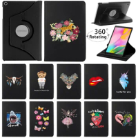 For Samsung Galaxy Tab A8 10.5 X200/Tab A 10.1 2019 T510/S6 Lite 10.4 P610/A7 10.4 T500 Cover 360 Degree Rotating Tablet Case