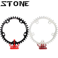 STONE Circle Chainring BCD130mm 5 Bolts for Brompton Road Bike CX Cyclocross 3Sixty FNHON Folding Bike Chainwheel Chain Ring