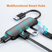 USB HUB Adapter 4 In 1 USB Type C To USB 3.0 HUB Splitter Adapter For MacBook Air Huawei Mate 30 Docking Station HUB