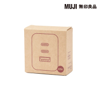 【MUJI 無印良品】3孔電源供應器/2孔USB-C&amp;1孔USB-A/65W