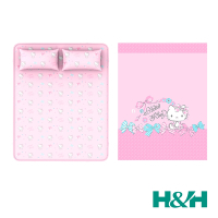 H&amp;H南良 Hello Kitty 麥卡MICAX冰舒涼感被墊組-單人