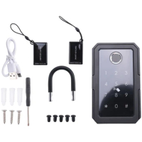 Smartkey Lock Box, Home Key Wireless Smartlock Box, Electronic Key Box App Digital Code Bluetooth Key Safe For Host Easy To Use