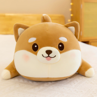 Korean Japanese Shiba Inu Corgi Dog Doll 40-70cm Kawaii Round Rolling Fat Brown Shiba Inu Corgi Dog 
