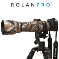 ROLANPRO Lens Camouflage Coat Rain Cover for SIGMA 150-600mm F5-6.3 DG OS HSM Contemporary (AF Version) Lens Protective Sleeve
