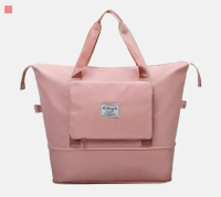 可摺疊大容量防水旅行袋【粉色】#DADADI