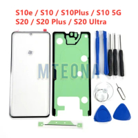LCD Front Glass Panel For Samsung Galaxy S10e S10 5G S20 Plus Ultra S10+ Display External Touch Screen Outer Lens Replacement