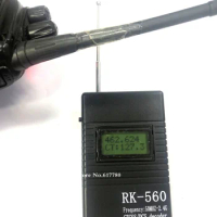 High sensitive handheld frequency meter 50MHZ-2.4G for walkie talkie ham radio CTCSS DCS decoder RK560