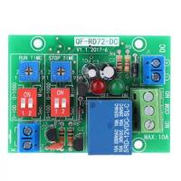 RD72-DC-12V Infinite Cycle ON OFF Relay Module Trigger Delay Switch Infinite Loop Relay Infinite Cycle Relay