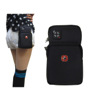 【SNOW.bagshop】腰包5.5吋手機適用主袋+外袋共二層(簡易外掛式腰工具包隨身腰包防水尼龍布材質)