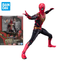 Bandai Spider-Man 3 Movie Anime SHF SPIDER-MAN(INTEGRATED SUIT)FINALBATTLE EDITION Holland Action Figure Toys for Kids Gift