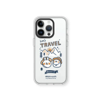 【RHINOSHIELD 犀牛盾】iPhone 14/Plus/14 Pro/Max/Clear透明防摔手機殼/Let”s travel(懶散兔與啾先生)