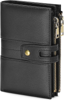 GAEKEAO Small Wallets for Women RFID Blocking Leather Trifold Clutch Wallet Credit Card Holder Walle