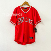 Embroidered jersey OHTANI Shohei # 17 LA Los Angeles DODGERS White MLB Baseball Jersey T-Shirt Baju