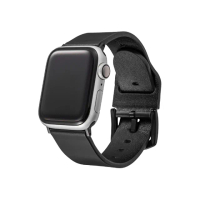 【Gramas】Apple Watch 38/40/41/42mm 義大利真皮錶帶(黑)
