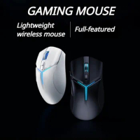 ECHOME Wireless Mouse Tri-mode Wired Bluetooth 26000DPI RGB Backlight Lightweight Gaming Mouse for Laptop Desktop Computer Mac