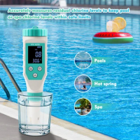 7in1 Water Quality Monitor Chlorine PH Total Dissolved Solids SALT ORP FAC EC Temperature Test Meter for Aquarium Swimming Pool