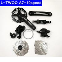 L-TWOO A7 10sp Groupset Mountain Bike 30Speed Derailleur Chainwheel Shifter Cassette Chain Kit Freewheel shimanoMT200 discBrake