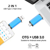 64GB/128GB USB Type C Flash Drive - Fast Transfer Speeds &amp; Real Capacity For OTG Devices