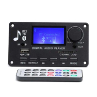 MP3 Decoder Board Audio DAC USB Player WMA WAV FLAC APE HiFi Lossless Decoding with LCD Lyrics Display Recording