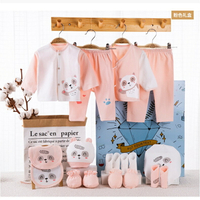 新品 用品 18件組禮盒 禮盒  滿月 紗布衣 開襟衣 新生兒 初生兒 圍兜 彌月禮盒 帽子 純棉