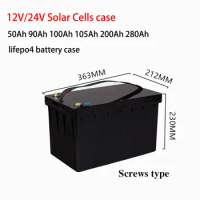 12v 24V Lifepo4 Battery Case 50Ah 90Ah 100Ah 105Ah 200Ah Lifepo4 Battery Plastic Box RV Solar Cells Case Diy Lifepo4 Battery Box