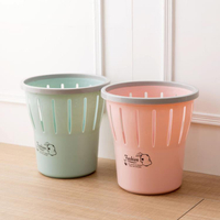 垃圾桶 塑料鏤空壓圈垃圾桶衛生間分類垃圾簍家用客廳廚房大號紙簍垃圾筒 快速出貨