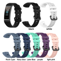 適用於 Huawei Band 3 / Band3 Pro / Band4 Pro 矽膠錶帶軟替換腕帶