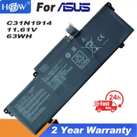 11.61V 63Wh C31N1914 Laptop Battery For Asus ZenBook 14 UX435EA UX435EAL UX435EG