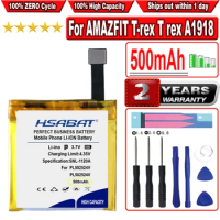 HSABAT 500mAh PL512524G PL502524V Battery for Huami AMAZFIT T-rex Verge Lite Gtr A1918 A1808 A1801 A1811 Smart Watch