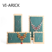 VI-ARICK墨綠竹木項鏈展示架首飾架項鏈飾品展示架柜臺展示道具