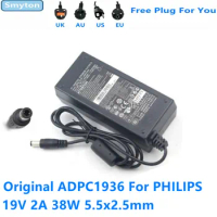 Original AC Adapter Charger For PHILIPS AOC 19V 2A 38W ADPC1938EX ADPC1936 247ESQ 227E6L 220C4LSB/93 LCD Monitor Power Supply