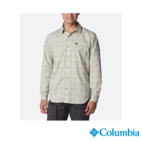 【Columbia 哥倫比亞 官方旗艦】男款-Silver Ridge™超防曬UPF50快排長袖襯衫-灰格子色(UAE35990GH/IS)