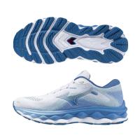 MIZUNO 美津濃 慢跑鞋 女鞋 運動鞋 緩震 一般型 SKY 藍白 J1GD230274