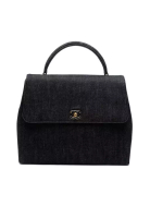Chanel 二手香奈兒 CC 牛仔布 Kelly 手提包