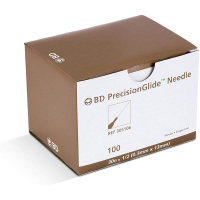 Bd Precisionglide Needle 30g 1/2 (0.3mm X 13mm) 100S Short Fine Needles / 30g 1" 25mm