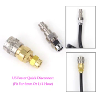 Airsoft HPA (US)2302 23-2 Foster Quick Disconnect QD With Push-In Pipe Fitting Assembly For 6MM Or 1/4Inch Hose