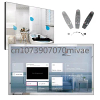 2024New 27" Magic Smart Mirror WebOS Television Waterproof Integrated WiFi Voice Control Smart Bathroom TV