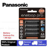 Eneloop Panasonic Pro | Std Baterai Rechargeable AA (A2) Batre - E.Pro A2 4pc