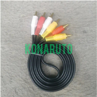 Kabel Audio Video 3 RCA Male to 3 RCA Male Jack AV 3 RCA M to 3 RCA M