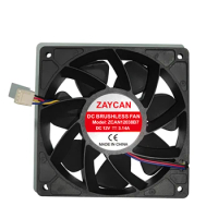 Powerful ZCAN Mining Cooling Fan 6500/7000RPM 12V 3.14A for Antminer S19 S19pro L7 D7 S17 T17 S9 L3+