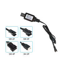 Newที่ชาร์จ 7.4V (3.7V X2) สำหรับแบตเตอรี่ Li-ion ประเภท SM-2P/3P และ SM-4P ใช้ได้กับรถและเรือของเล่