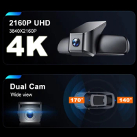For Volvo XC60 XC90 XC40 Polestar 2 S60 S90 S80 V40 V60 V90 Dash Cam Dashcam Car Dash Camera 4K Wifi Front and Rear OEM Auto DVR