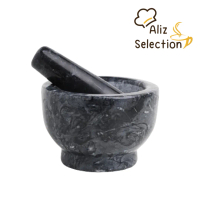 [COD] [tiktok]Genuine Stone Mortar, Marble Mortar, Stone Mortar for Mixing Mortar, Deep-Shaped Marbl