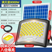 太陽能庭院燈 花園燈 新款超亮廣角曲面太陽能戶外庭院燈家用防水一拖二投光燈照明