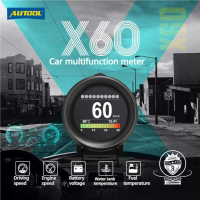 Paparan Kepala Kereta AutoOL X60HUD, Projektor Digital Universal, Paparan Kepala Ke Atas Kereta, Pan