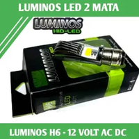 LAMPU LED LUMINOS 2 MATA LUMINOS H6 AC DC ORIGINAL LUMINOS COCOK BUAT SEMUA MOTOR BEBEK DAN MATIC , 