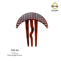 OHFASHION Tusuk Sanggul Jerman Cokelat Tusuk Sanggul Konde Rambut 1 pc 24