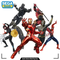 SEGA Original SPM Marvel The Avengers IRON MAN Black Panther Deadpool Spider-Man Model Toys Gift for